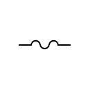 Wire / flexible connection symbol