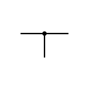 Connected conductors symbol