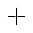 Crosswalk lines connectionless symbol