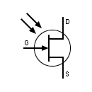 FotoFET transistor symbol