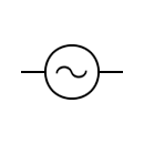 Alternator / Sinusoidal generator symbol