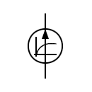 Exponential current source symbol
