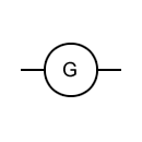 Electric generator symbol