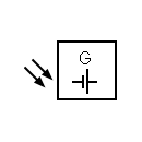 Photovoltaic generator symbol