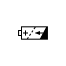 Battery charge indication symbol