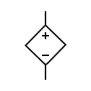 Controlled voltage generator symbol