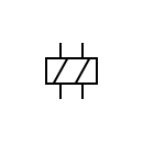 Double coil relay symbol