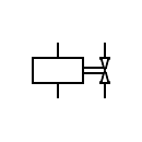 Electric valve / Solenoid valve symbol