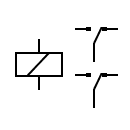 Relay - DPDT symbol