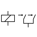 Relay - DPST symbol