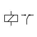 Relay - SPDT symbol