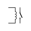 Relay symbol / solenoid operated 