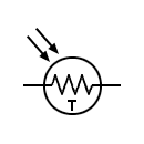 LDR - Photoresistor symbol