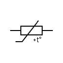 NTC Resistor - Thermistor symbol