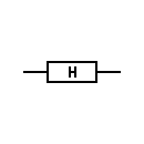 Element resistance heating / Heating element symbol