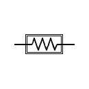 Not burnable resistor symbol