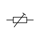 Adjustable resistor symbol