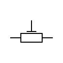 Adjustable resistor symbol
