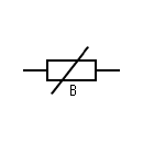 Magnetic resistor symbol