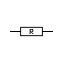 Nonreactive resistor symbol