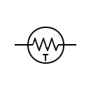 NTC Resistor - Thermistor symbol