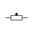 Thermistor symbol