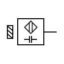 Capacitive proximity sensor symbol