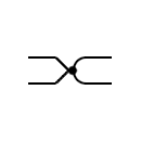 Symbol of the thermocouple with uninsulated heating element