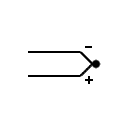 Thermocouple polarized