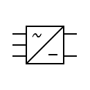 Three-phase rectifier symbol