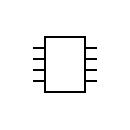 Logic chip, generic symbol