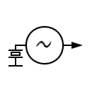 Piezoelectric oscillator symbol