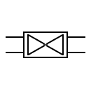 2 Way repeater 2 lines symbol