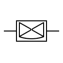 2 Way repeater bypass 1 line symbol