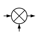 Electronic mixer symbol