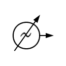 Variable frequency oscillator symbol