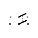 Double Switch, DPDT symbol