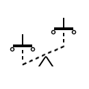 Maintained contact two single circuit symbol