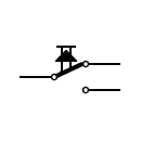 Circuit switch pushbutton symbol