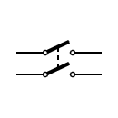 Double switch symbol