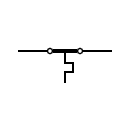 Closed termal switch symbol