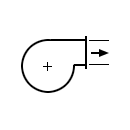 Electric fan symbol