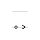 Telegraph transmitter symbol
