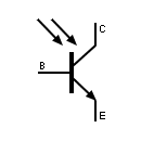 Phototransistor symbol