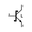 NPN Schottky transistor symbol