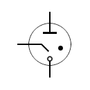 Cold cathode dissipator symbol