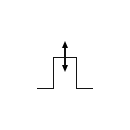 Amplitude modulated pulses symbol