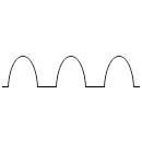 Sinusoidal pulse symbol